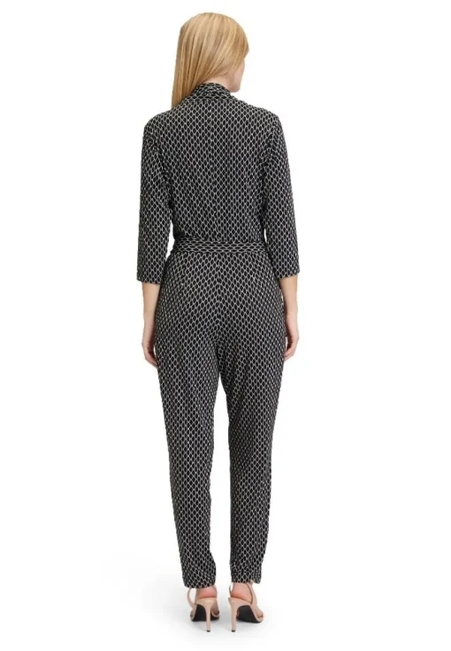 Betty Barclay gemusterter Jumpsuit SCHWARZ/BEIGE 68202742