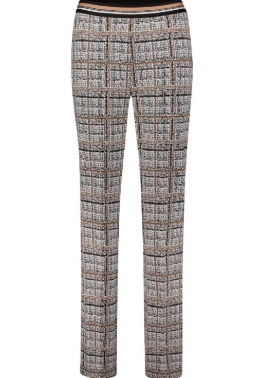 Betty Barclay Karo-Hose 7/8 Länge grau/beige 60492878