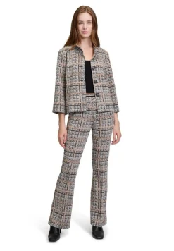 Betty Barclay Karo-Hose 7/8 Länge grau/beige 60492878