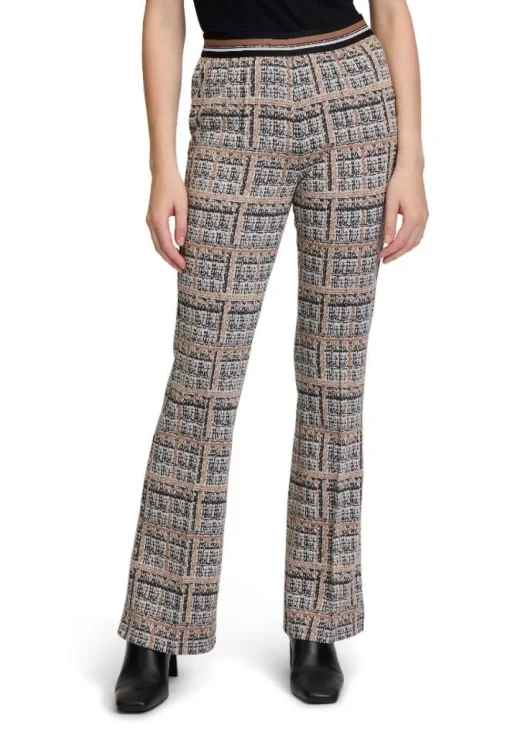 Betty Barclay Karo-Hose 7/8 Länge grau/beige 60492878