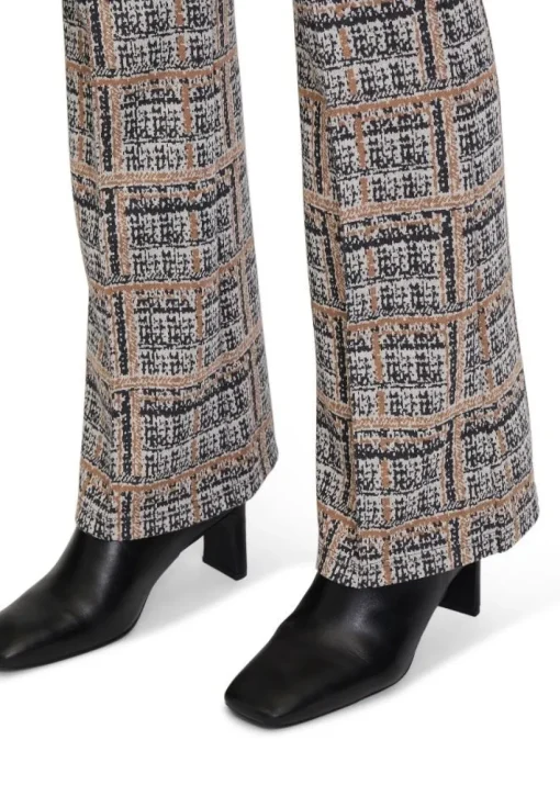 Betty Barclay Karo-Hose 7/8 Länge grau/beige 60492878