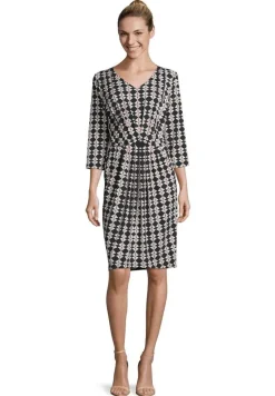 Betty Barclay Kleid 3/4 blau weiß S11 10081250