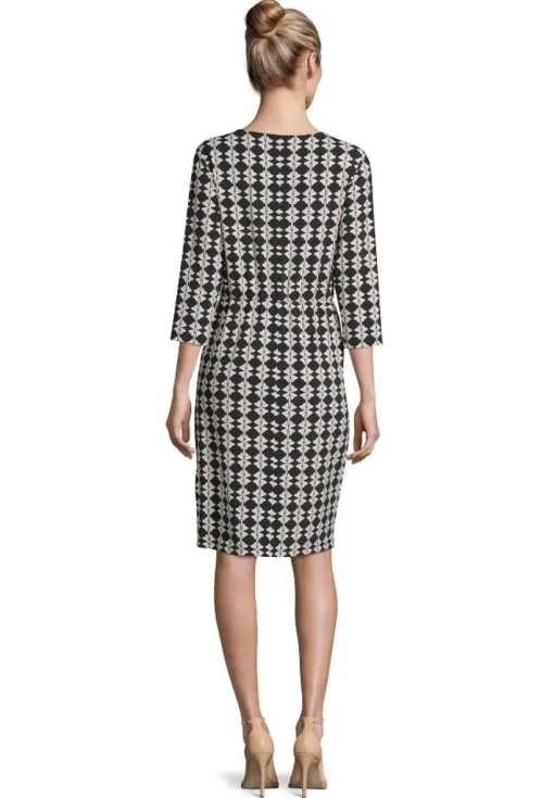 Betty Barclay Kleid 3/4 blau weiß S11 10081250