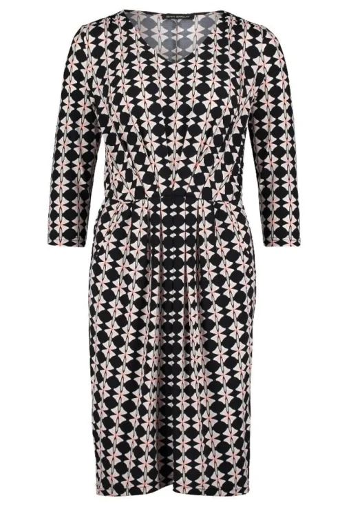 Betty Barclay Kleid 3/4 blau weiß S11 10081250