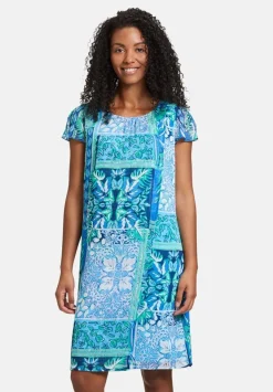 Betty Barclay Kleid Chiffon blau Knieumspielend S14 15782589
