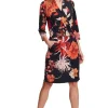 Betty Barclay Kleid Jersey 3/4 Arm floral blau rosa S12 11301029
