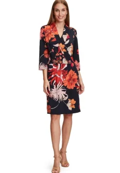 Betty Barclay Kleid Jersey 3/4 Arm floral blau rosa S12 11301029