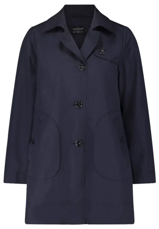 Betty Barclay Kurzmantel Reverskragen aufgesetzte Taschen beige, blau S14 76152036