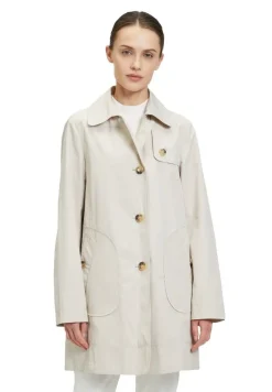 Betty Barclay Kurzmantel Reverskragen aufgesetzte Taschen beige, blau S14 76152036