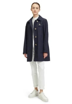 Betty Barclay Kurzmantel Reverskragen aufgesetzte Taschen beige, blau S14 76152036