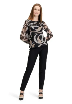 Betty Barclay Langarm-Shirt SCHWARZ/BEIGE PATTERN 23561099