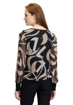 Betty Barclay Langarm-Shirt SCHWARZ/BEIGE PATTERN 23561099