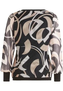 Betty Barclay Langarm-Shirt SCHWARZ/BEIGE PATTERN 23561099