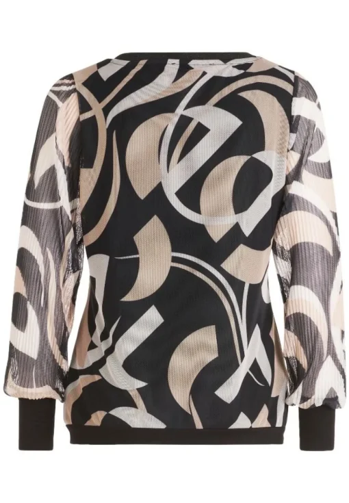 Betty Barclay Langarm-Shirt SCHWARZ/BEIGE PATTERN 23561099