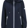 Betty Barclay Outdoorjacke Kapuze Stehkragen Zweiwege Reißverschluss blau S14 76421518