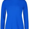 Betty Barclay Rollkragenshirt Raffung blau S23  28902063