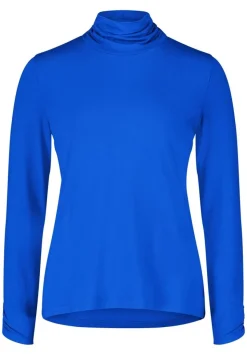 Betty Barclay Rollkragenshirt Raffung blau S23  28902063