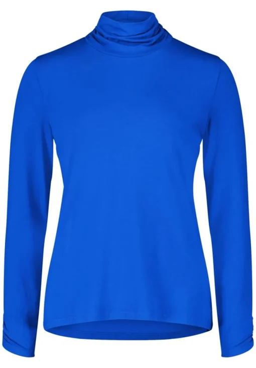 Betty Barclay Rollkragenshirt Raffung blau S23  28902063
