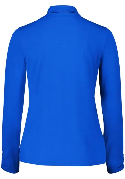 Betty Barclay Rollkragenshirt Raffung blau S23  28902063
