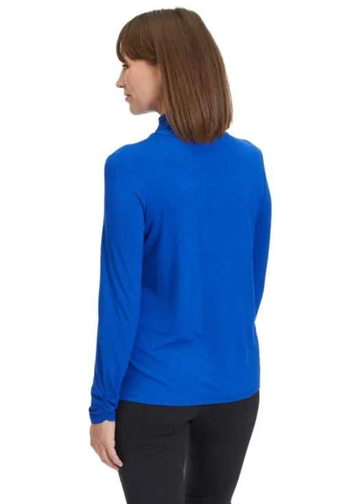 Betty Barclay Rollkragenshirt Raffung blau S23  28902063