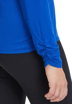 Betty Barclay Rollkragenshirt Raffung blau S23  28902063