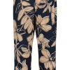 Betty Barclay Schlupfhose Floraler- Print Bundfalten blau S24 60272705