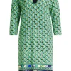 Betty Barclay Shirtkleid 3/4 Arm U- Boot Ausschnitt grün S14 15342531
