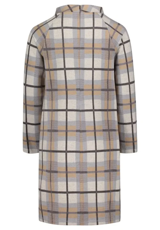 Betty Barclay Shirtkleid Stehkragen aufgesetzte Taschen grau S22  12321134