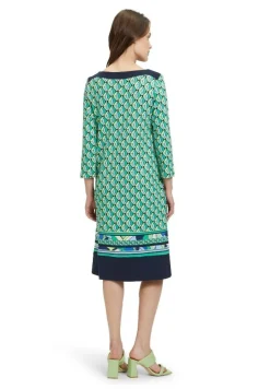 Betty Barclay Shirtkleid 3/4 Arm U- Boot Ausschnitt grün S14 15342531