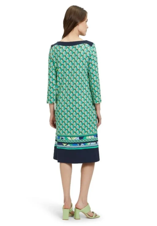 Betty Barclay Shirtkleid 3/4 Arm U- Boot Ausschnitt grün S14 15342531