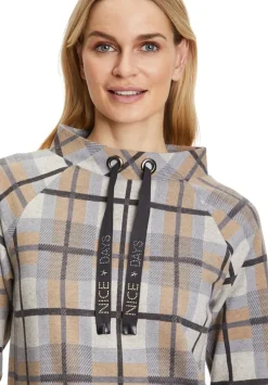 Betty Barclay Shirtkleid Stehkragen aufgesetzte Taschen grau S22  12321134