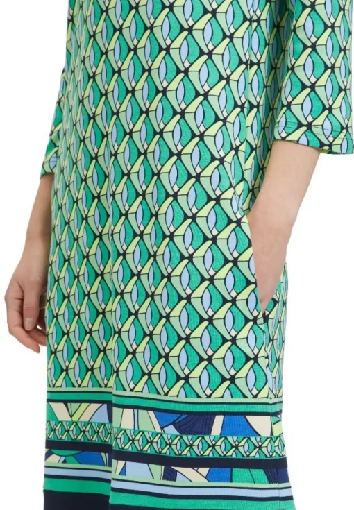 Betty Barclay Shirtkleid 3/4 Arm U- Boot Ausschnitt grün S14 15342531