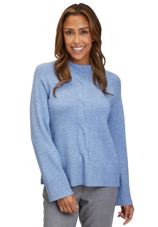 Betty Barclay Strickpullover Stehkragen Zopfmuster S23 59881026