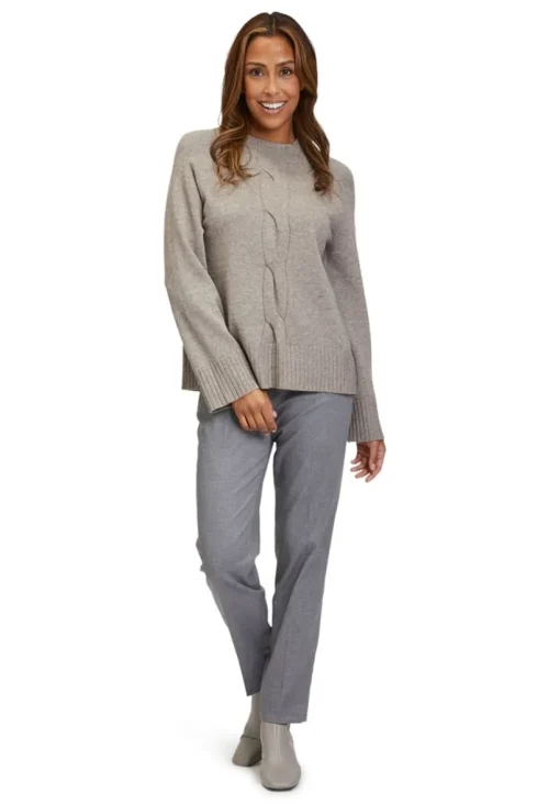 Betty Barclay Strickpullover Stehkragen Zopfmuster S23 59881026