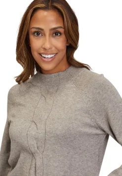 Betty Barclay Strickpullover Stehkragen Zopfmuster S23 59881026