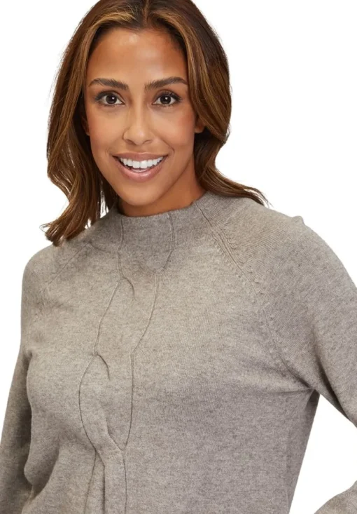 Betty Barclay Strickpullover Stehkragen Zopfmuster S23 59881026