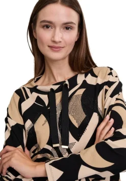 Betty Barclay Sweatshirt Stehkragen SCHWARZ/BEIGE PATTERN 23551066