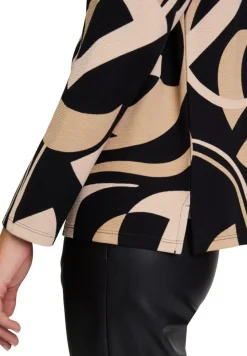 Betty Barclay Sweatshirt Stehkragen SCHWARZ/BEIGE PATTERN 23551066