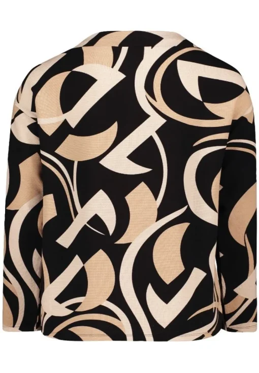 Betty Barclay Sweatshirt Stehkragen SCHWARZ/BEIGE PATTERN 23551066