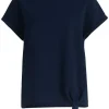 Betty Barclay T- Shirt Schleifenknoten U- Boot- Ausschnitt blau S14 21402781