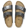 Birkenstock ARIZONA Birko-Flor Schwarz Metallic schmale Weite S15 1029224