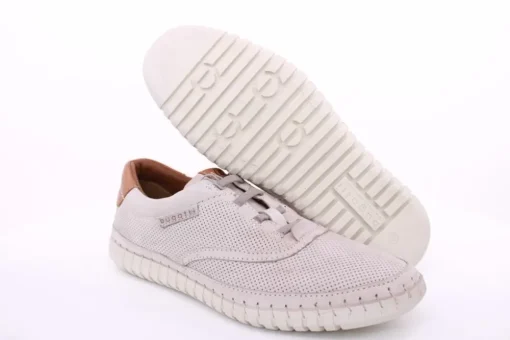 bugatti Herren Slipper Leder Wechselfußbett grau S14 321-AEW63-350