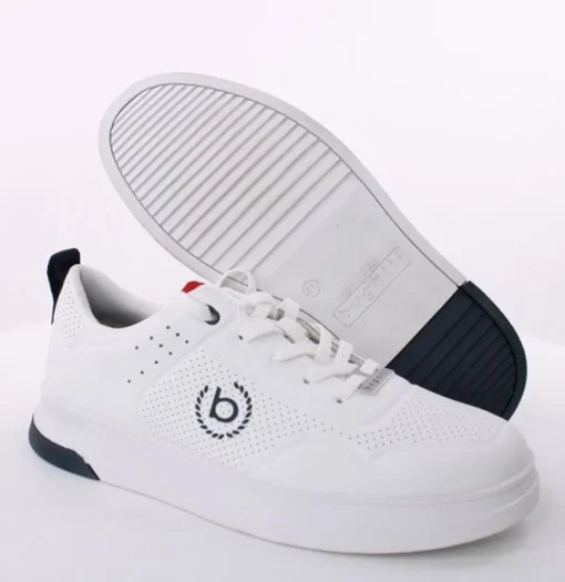 bugatti Herren Sneaker Halbschuh Wechselfußbett weiß S14 321-AA507-500
