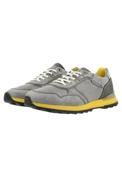 Bullboxer Herren Sneaker Leder farbige Sohle grau S13 373K20438A