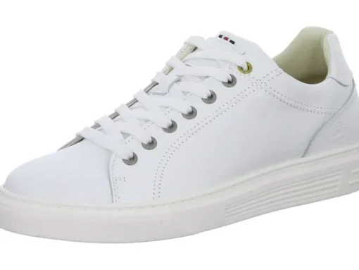 Bullboxer Herren Sneaker Schnürschuh Leder weiß S13 213K26611F