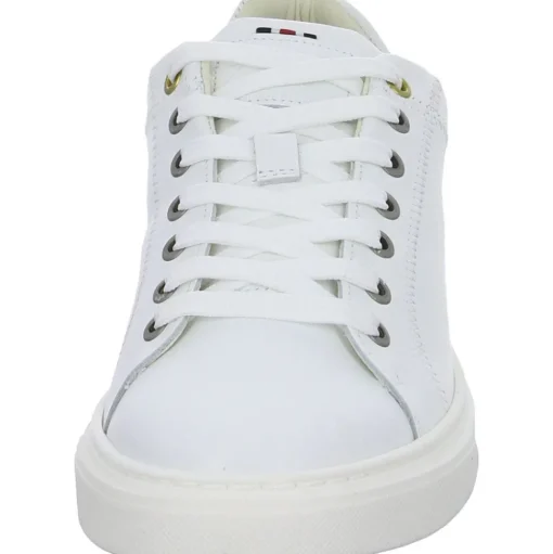 Bullboxer Herren Sneaker Schnürschuh Leder weiß S13 213K26611F