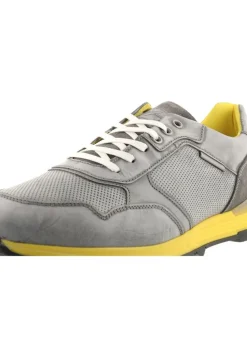 Bullboxer Herren Sneaker Leder farbige Sohle grau S13 373K20438A