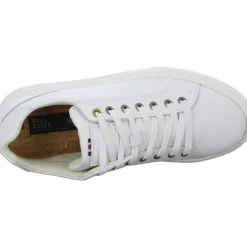 Bullboxer Herren Sneaker Schnürschuh Leder weiß S13 213K26611F