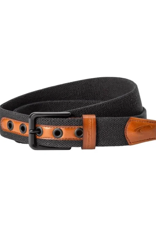 Camel Active Gürtel Baumwolle Leder asphalt  5B22402220