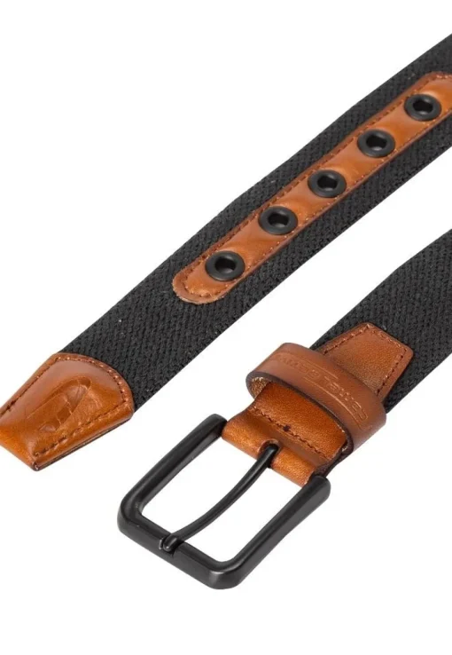 Camel Active Gürtel Baumwolle Leder asphalt  5B22402220